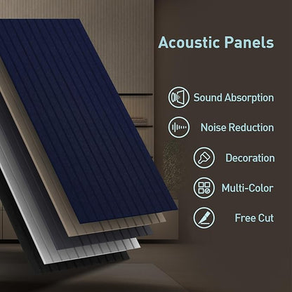 UMIACOUSTICS 6 Packs Acoustic Panel, 47.2 x 23.6 Inches Decorative Sound Proof - Image 4