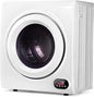 Euhomy Compact Clothes Dryer, 1500W Stainless Steel Dryer, 3.5 cu.ft, LCD by EUHOMY