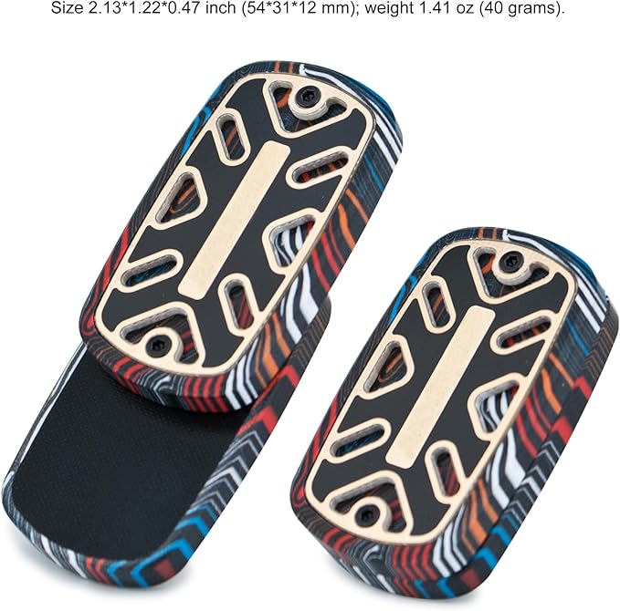 DjuiinoStar Silent Fidget Slider, CNC Machined Push Slider, Big&Lightweight - Image 2
