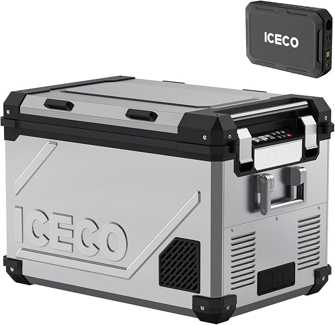 ICECO 55L 12v Refrigerator Dual Zone Bluetooth Controlled Portable Freezer by ICECO