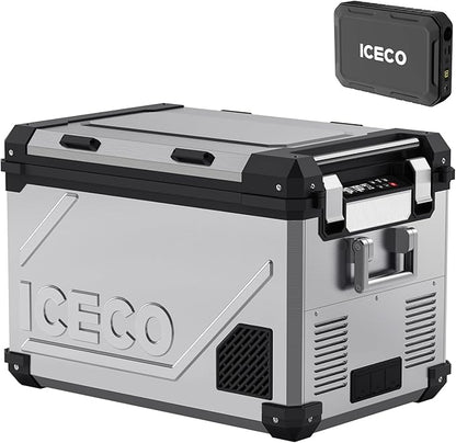 ICECO 55L 12v Refrigerator Dual Zone Bluetooth Controlled Portable Freezer by ICECO