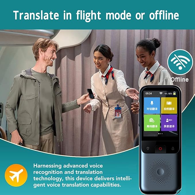 Portable Voice Translator Device Grey 1500mAh - Image 6