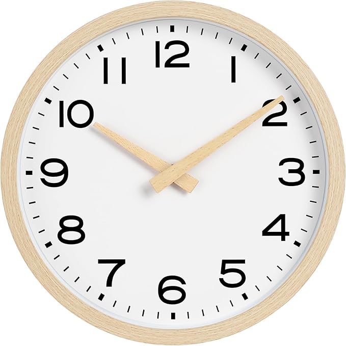 AKCISOT Wall Clock 14 Inch, Boho Large Wall Clocks Battery Operated Non Ticking - Image 2