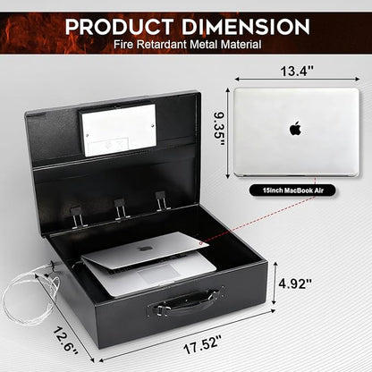 Dalmbox Portable Metal Safe Box - Image 3