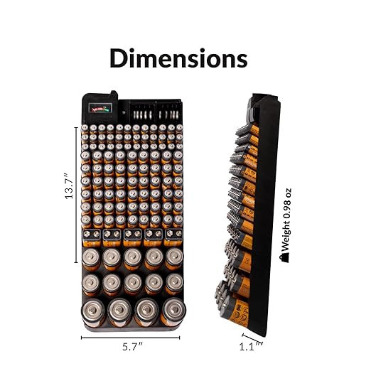 Bee Neat Battery Organizer and Storage Case - Image 6