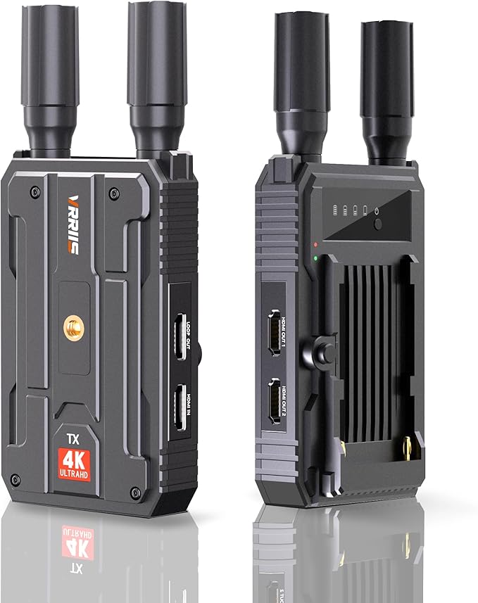 Wireless HDMI Transmitter and Receiver, Plug&Play 1300FT Los Range 4K Wireless by VRRIIS