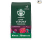 Starbucks Ground Coffee, Dark Roast Hot or Iced Coffee, Caffè Verona, Six 18 oz by StarbucksCoffee