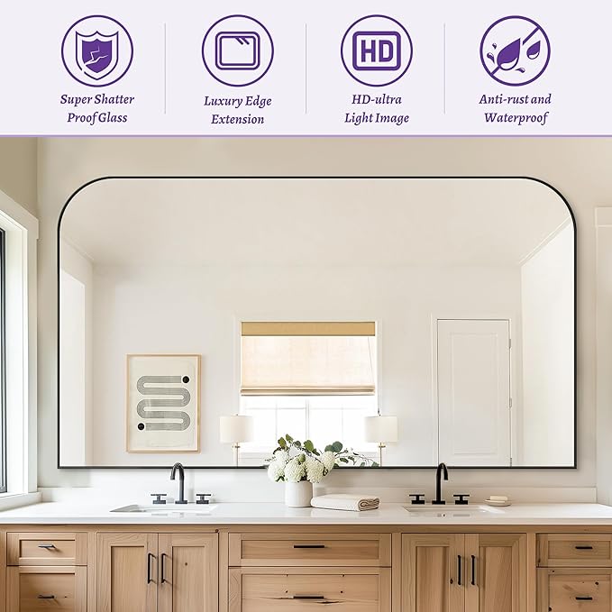 Bathroom Mirror, Wall Mirrors, Bathroom Vanity Mirror - Image 5