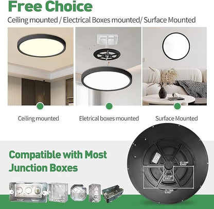 6PK 15.8 Inch Dimmable LED Flush Mount Ceiling Light, - Image 5