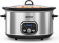 Sunvivi Slow cooker Pot 8.5 QT Programmable Stainless Steel Color : by WeGetLife