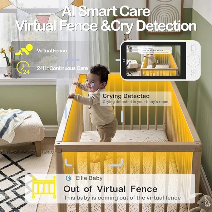 Ellie Baby Monitor No WiFi, Baby Monitor - Image 3