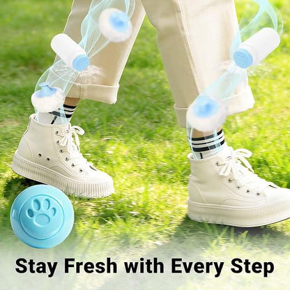 STRN Sneaker Deodorizer Balls 8 Packs Baby Powder Scent Shoe Odor Elimination - Image 5