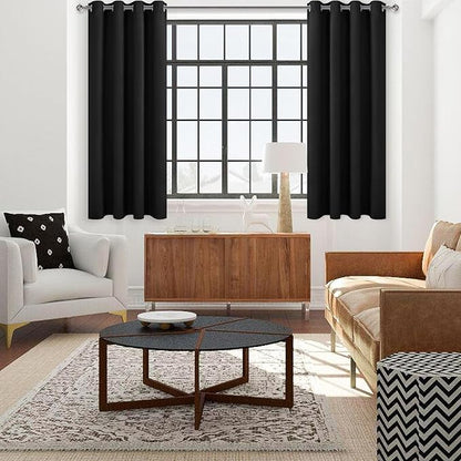 DWCN Black Out Curtains 84 Inch Long 2 Panels, Thermal Light Blocking Room - Image 3