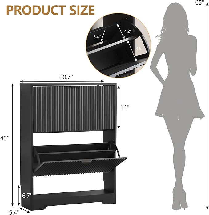 Shoe Cabinet Storage for Entryway - Image 2