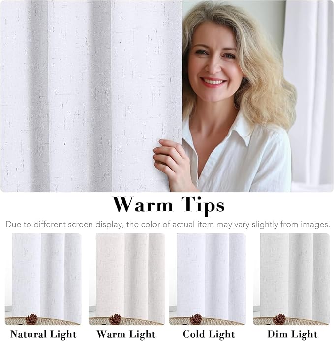 H.VERSAILTEX Linen Curtains 100% Blackout Curtains - Image 5
