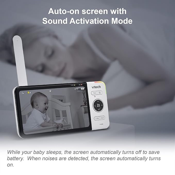VTech VM818HD Baby Monitor, Night Light, 110-degree Wide-Angle True-Color - Image 9