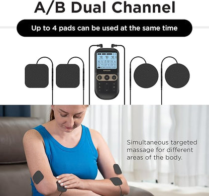 4 in 1 - D.I.Y & Tens Unit & EMS & Massage Muscle Stimulator, Dual Channel TENS - Image 5