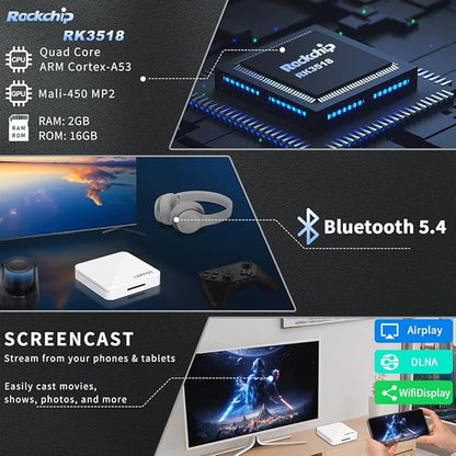 Android 14.0 TV Box 2025, LEFFOT H313 4K Ultra HD Streaming Device - Image 6
