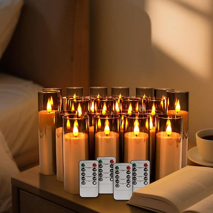 Halloween Decoration Flickering Flameless Candles Battery Operated Timer Led - Image 3