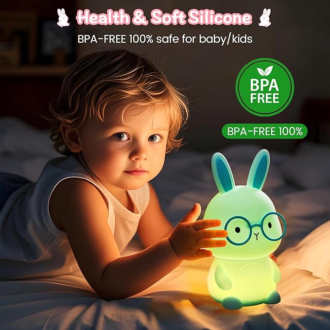 FAMIDUO Bunny Night Light, Rabbit Lamp - Image 5