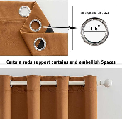 Anytime 100% Blackout Curtain 2 Panels Set, Thermal Insulated Window Drapes - Image 4