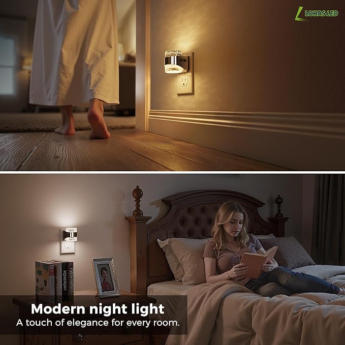 L LOHAS LED 2 Pack 3CCT Night Lights Plug into Wall, 3000K/4000k/5000K - Image 6