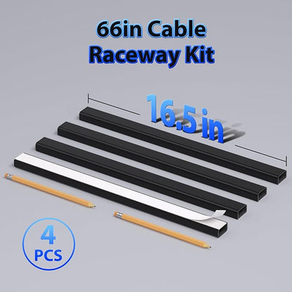 66in Large Wire Hiders for TV on Wall for 3-4 Cords - Image 3