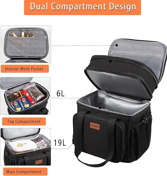 Expandable XLarge Lunch Box, Insulated Heavy Duty Lunch Bag Waterproof - Image 2