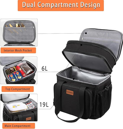 Expandable XLarge Lunch Box, Insulated Heavy Duty Lunch Bag Waterproof - Image 2
