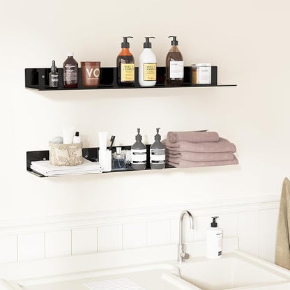 30 Inches Acrylic Long Wall Shelf Set of 2, 2 Pack - Image 6