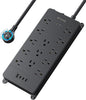 TROND 360° Rotating Flat Plug, Surge Protector Power Strip, 13AC Widely Spaced by TRONDOfficial