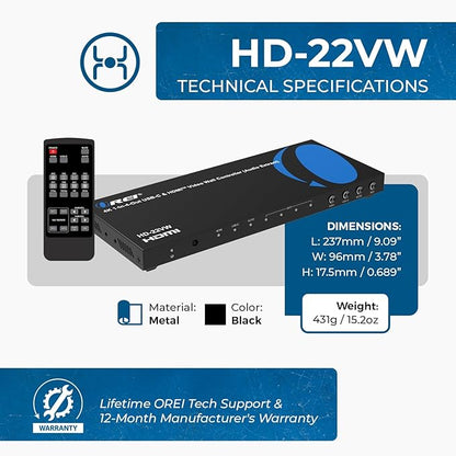 OREI 4K Video Wall Controller for Multi-Screen Display - Image 5