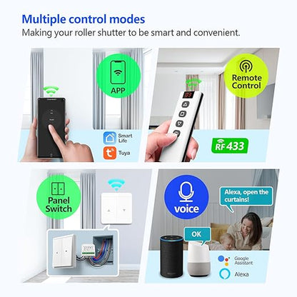DieseRC 5pcs Wireless Smart Roller Shutter Controller - Image 3