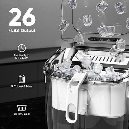 Crzoe Countertop Ice Maker Machine - Image 2
