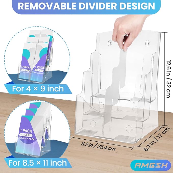 AMGSH 3 Tier Brochure Stand - Image 2