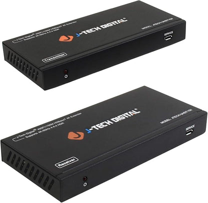 J-Tech Digital Long Range HDMI Extender Over Cat6 150m/492ft HDBaseT 4K60Hz by J-TechDigital