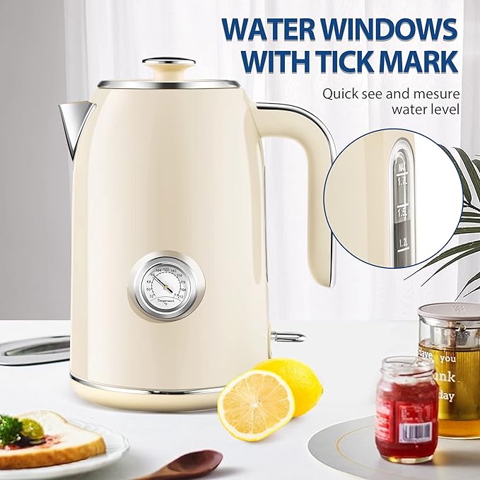 PUKOMC Electric Kettle, 1.7L Stainless Steel Tea Kettle - Image 6