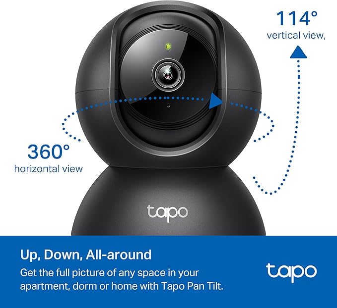 Tapo 1080P Indoor Pan/Tilt Wired Security Camera - Image 4