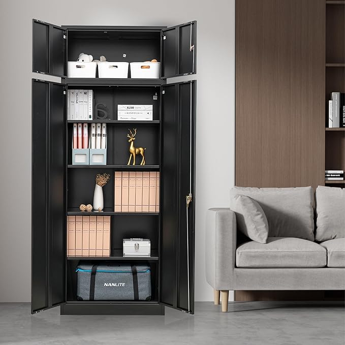 Storage Cabinet, 87 Inch Tall Metal Storage Cabinet - Image 2