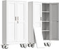 61" H Metal Garage Storage Cabinet, Rolling Tool Cabinet by erosoei