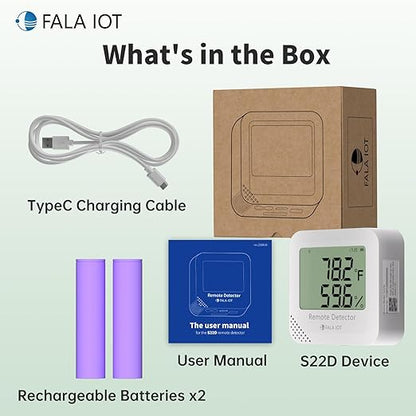 FALA IOT WiFi Temperature & Humidity Monitor, No Subscription 24/7 Remote Temp - Image 9