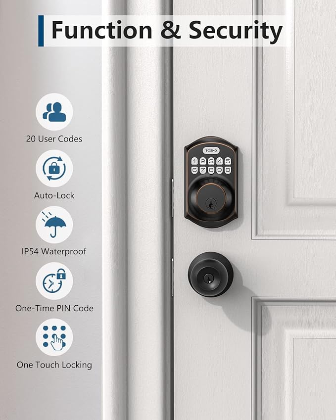 TEEHO TE001 Keyless Entry Door Lock - Image 5