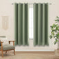 KOUFALL 64 Inch Curtains Sage Green Blackout Curtains Boho Decor by KOUFALL