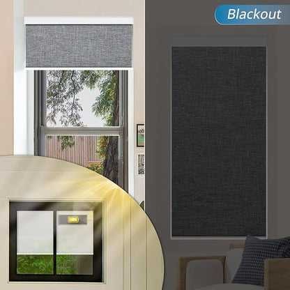 DENFOON Motorized Blinds with Remote Control, Custom Blackout Smart Blinds - Image 3