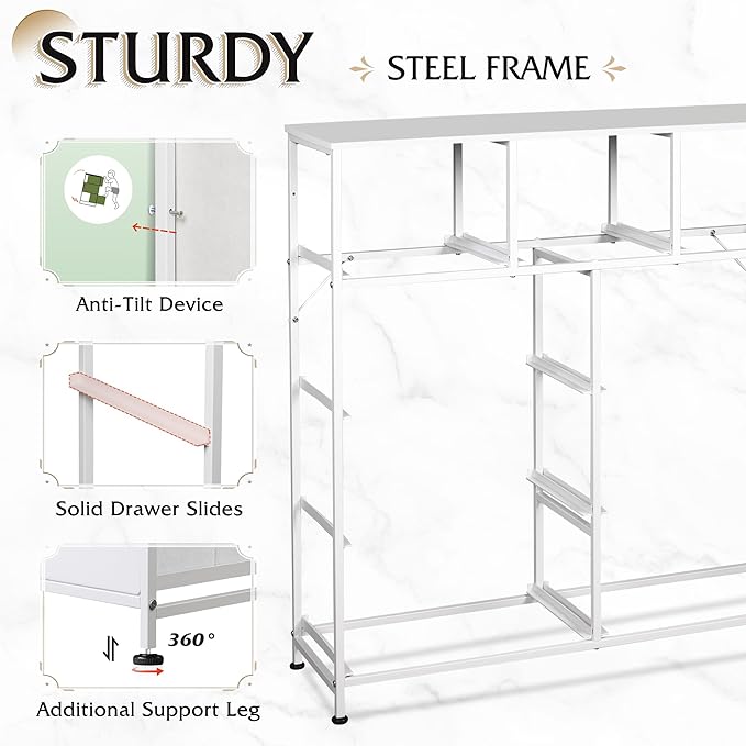 WLIVE 9-Drawer Dresser, Fabric Storage Tower - Image 7