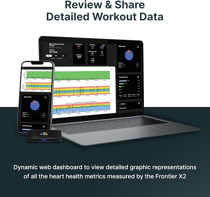Frontier X2 Smart Heart Rate Monitor Chest Strap, Wearable Heart Rate Monitor - Image 9