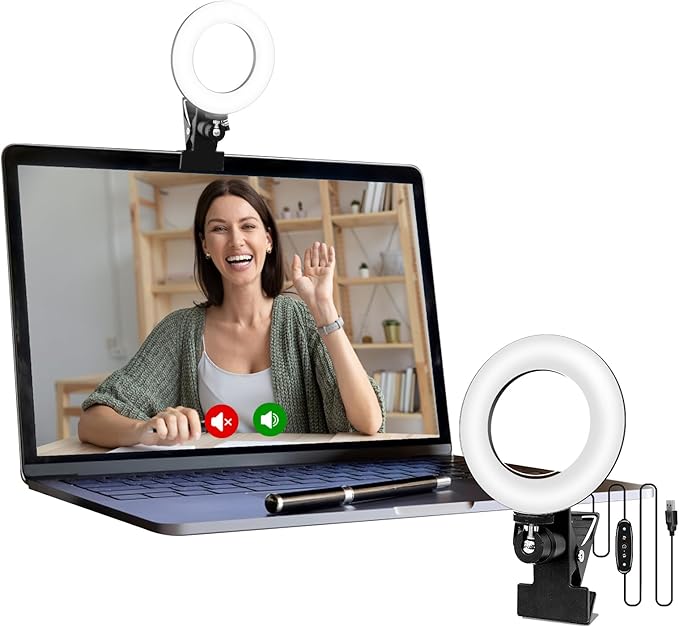 Cyezcor Video Conference Lighting Kit, Ring Light - Image 8