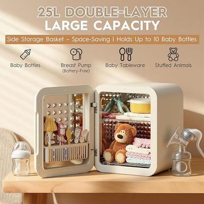 Baby Bottle Sterilizer and Dryer, 25L Large Capacity - Image 2