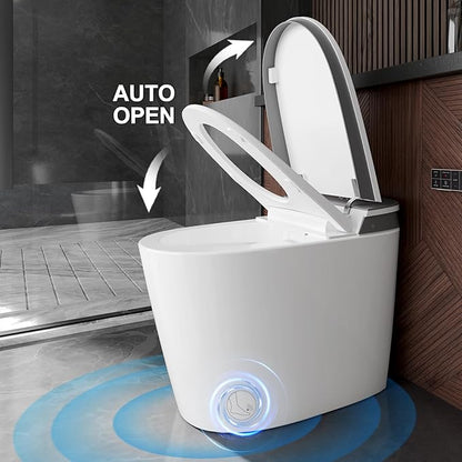 Smart Toilet with Bidet Built in, Heated Bidet, Auto Open/Close Lid, Foot - Image 2