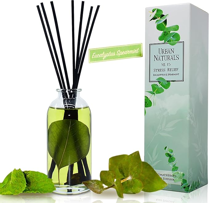 Urban Naturals Eucalyptus Spearmint Stress Relief Aromatherapy Diffuser Gift - Image 2